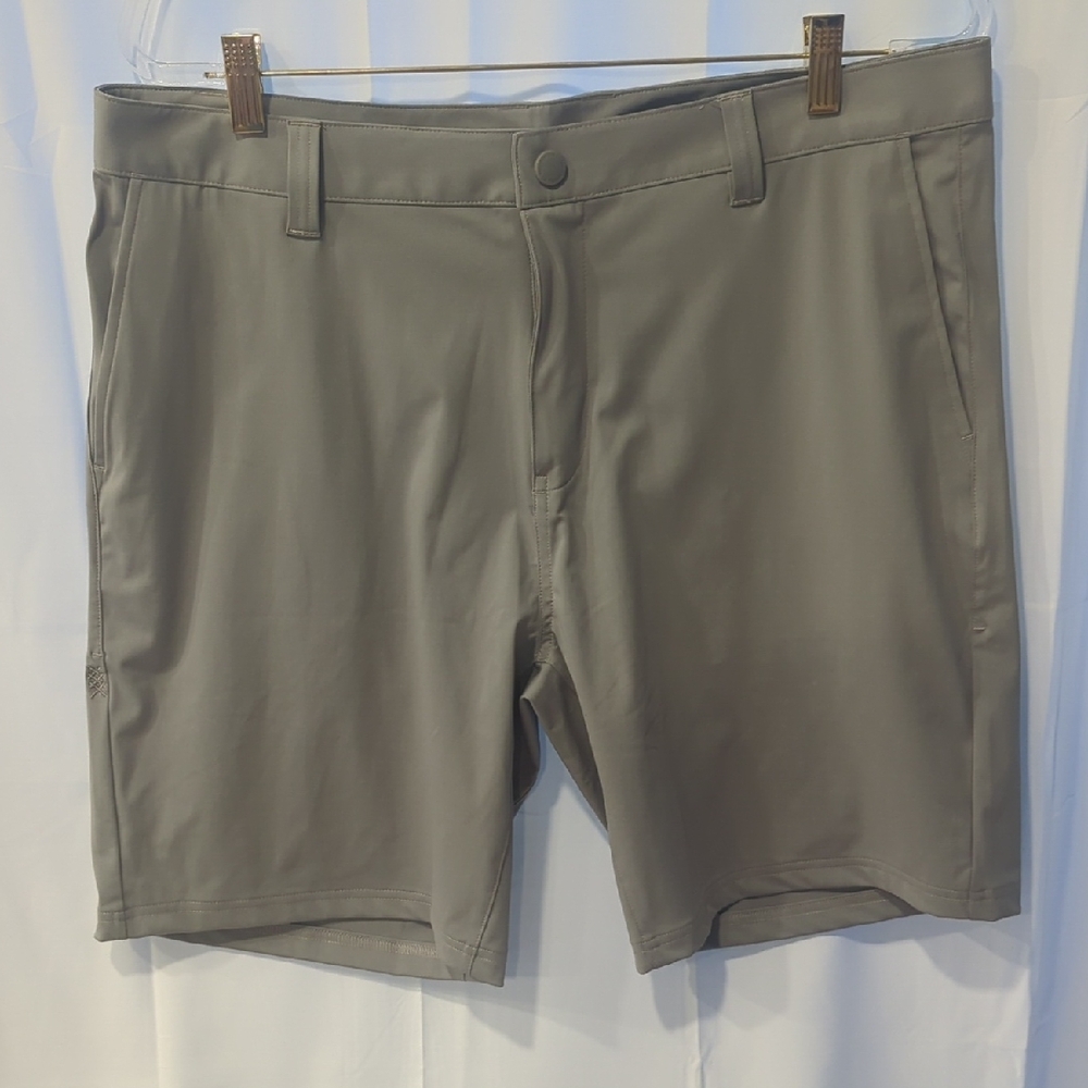 RHONE Gray Flat Front Shorts Casual Style SIZE 36 LIKE New